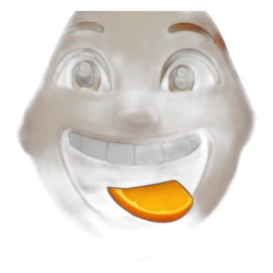 Julie Roberts orange skin laughing sticker