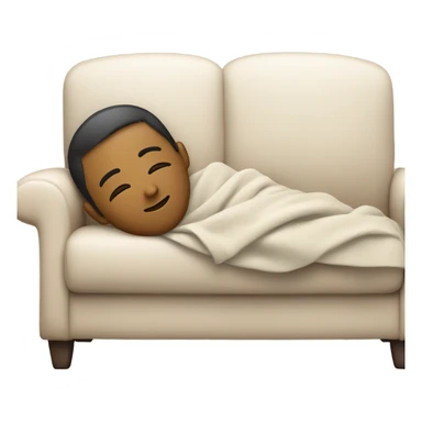 Person falling asleep sticker