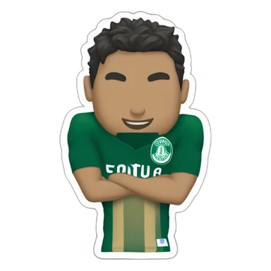Neymar com camisa do Palmeiras sticker