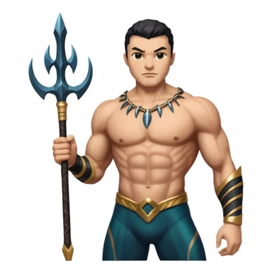 Namor from Black Panther 2, holding trident sticker