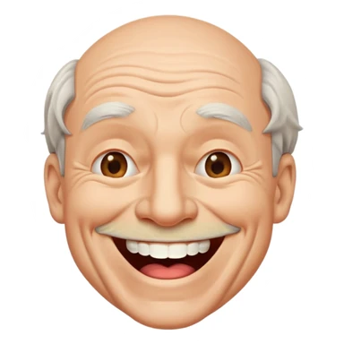 een man van 50 die een theather voorstelling geeft en een leuke grap maakt zonder hartje sticker