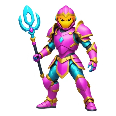 Gaming character with vibrant colors sticker
