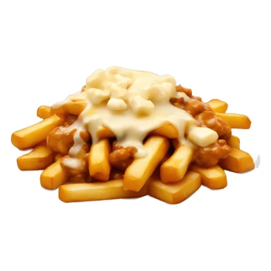 poutine with gravy and cheese curds sticker