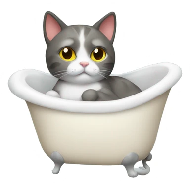 cat-in-a-bath-relaxing sticker