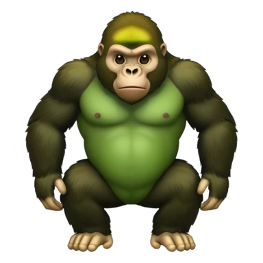gorilla tag gorilla no legs and green sticker