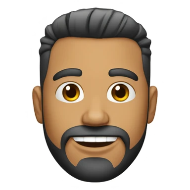 Emoji de barbero moreno sticker
