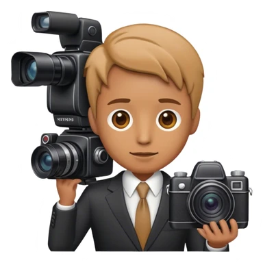 Человек но вместо головы камера sticker