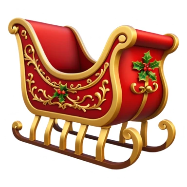 santa's sleigh sticker