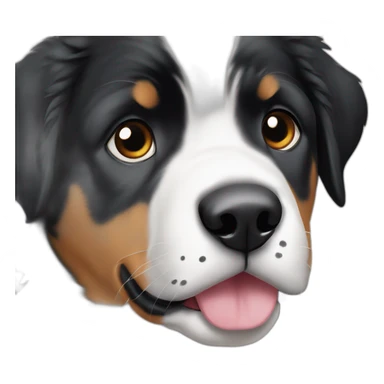 Bernice mountain dog puppy with black dots on snout sticker