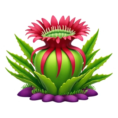 venus flytrap sea anemone sticker