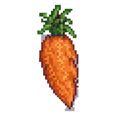 A single carrot sticker