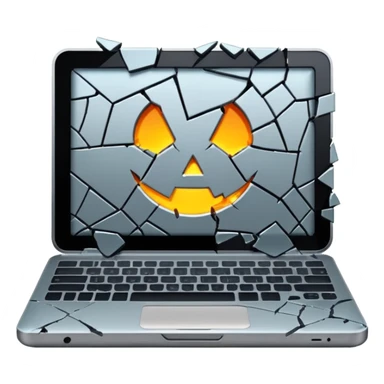 Throw laptop out of building sticker