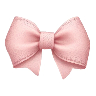 light pink lacy bow sticker