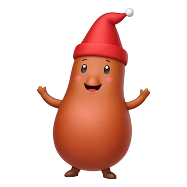 dancing sausage with fez on sticker