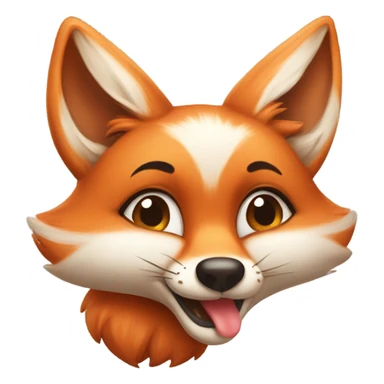 fox sending kisses sticker
