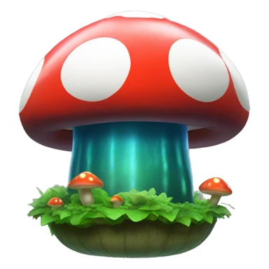 Mario-style Mushroom Submarine sticker