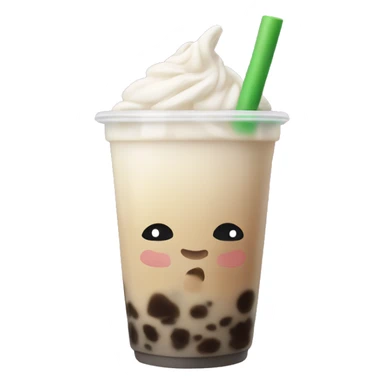 Boba milk tea sticker