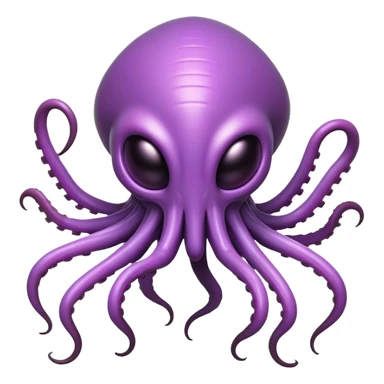 Clash of Clans aesthetic: Cinematic Playful Zerg Alien Emoji, rendered in a 3D vector-style similar to standard emojis with minimal shading and bold, simplified shapes. A compact, isometric, otherworldly creature with insectoid, organic details and subtle, eerie tentacles, softly glowing with a sinister alien charm. Simplified yet unmistakably iconic, highly detailed and consistent, glowing with a soft, spectral radiance and high shine. Stylized with a touch of bio-engineered mischief and a soft glowing outline, capturing the essence of a fearsome extraterrestrial menace with a playful twist! sticker