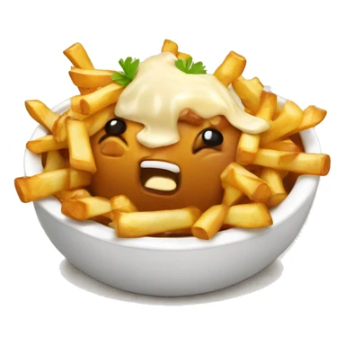 Poutine qui mange une poutine sticker
