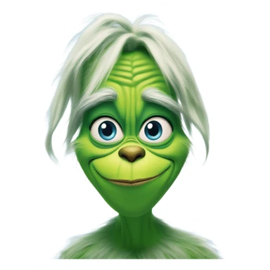 The grinch but blue sticker