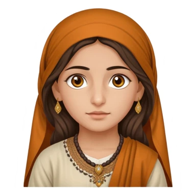 Pathan Pashtun girl hazel eyes sticker