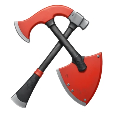 black metal climbing axe pointy edges sticker