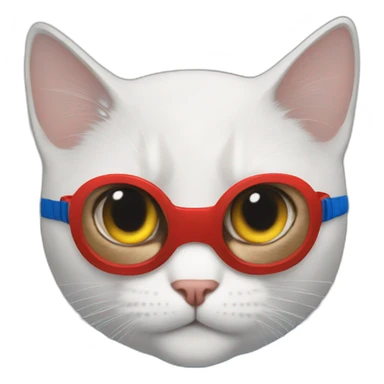 Gato superman sticker