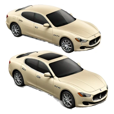 beige-maserati-car sticker