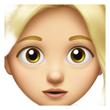 blonde baby girl portrait looking at viewer sticker