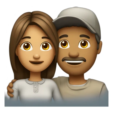 Couple qui s’embrassent  sticker
