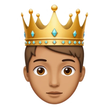 aggiungi una corona sulla testa sticker