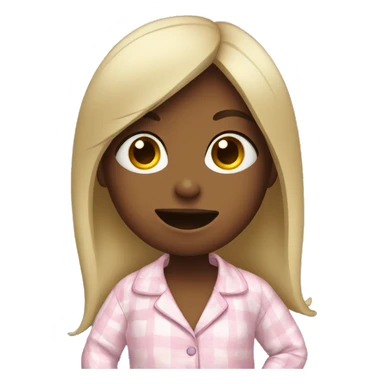 girl singing in her pajamas  sticker