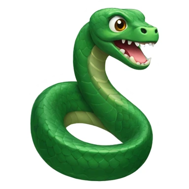 snake as a sea serpent sticker
