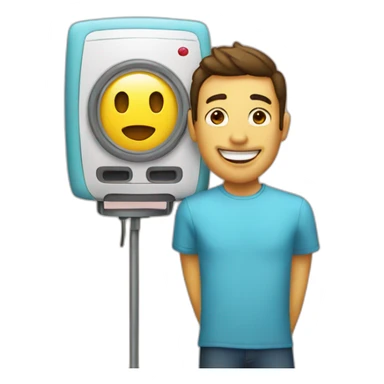 A photobooth on a stand sticker