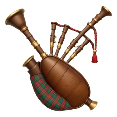bag pipe instrument scotch sticker