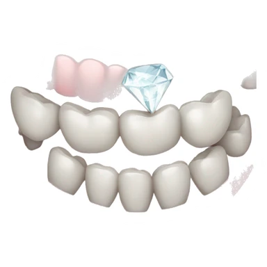 Diamonds on every teeth smile just the teeth shown sticker