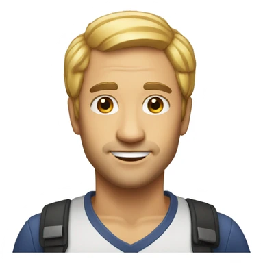 man a hear crepe sticker