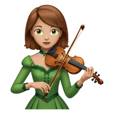 GREEN HULK FEMALE VIOLINIST sticker