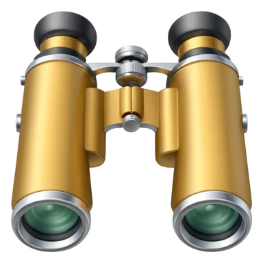 silver binoculars sticker