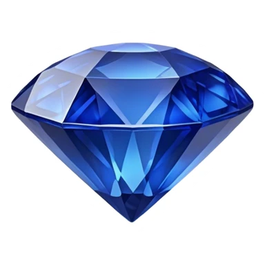 Cinematic Realistic Sapphire Emoji, Deep blue and stunning, with smooth, polished facets that gleam with a vibrant intensity. The deep blue hue reflects light in mesmerizing patterns, and a soft, glowing aura adds to the precious, regal nature of the gemstone. Soft glowing outline, capturing the essence of wisdom and royalty in a dazzling sapphire. sticker