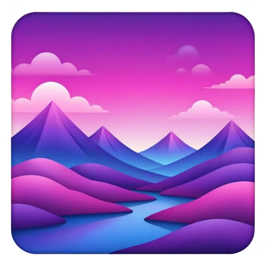 Royal Purple-Magenta-Violet-Indigo-Pink-gradient Aesthetic Scenery Deco sticker
