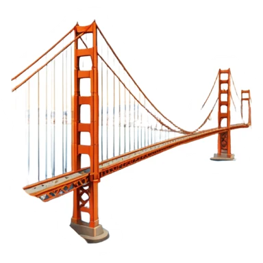 Golden Gate Bridge 🌉 in frame sticker