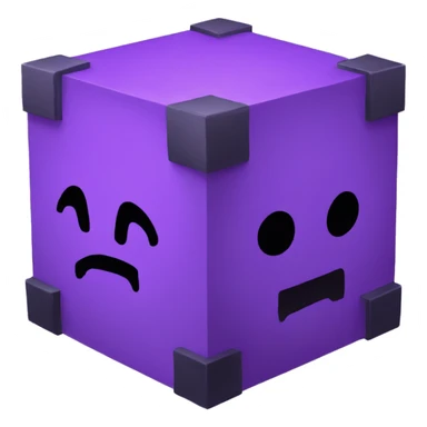 purple hacking cube sticker