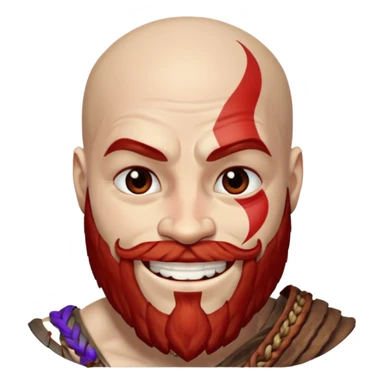 kratos smıle sticker