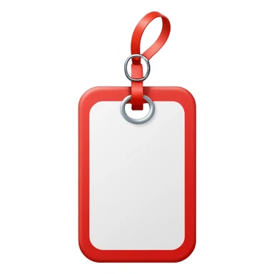 red white Price tag sticker