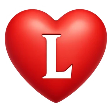 un cœur avec un L a l’intérieur  sticker