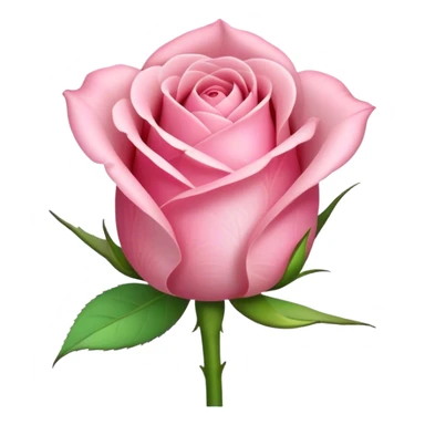 A single rosebud with a partially closed bloom, symbolizing a budding flower or new beginnings sticker