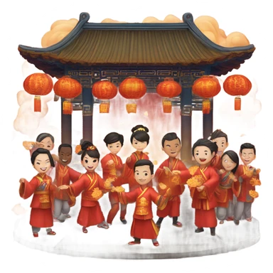 Happy chinesse new year 2024 sticker