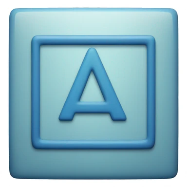 Make a blue square with a + symbol in the middle sticker