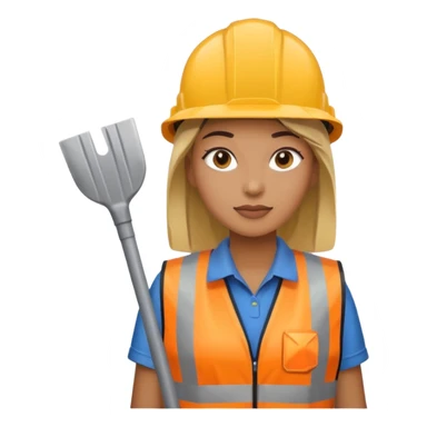 women, Waste Management, safety vest, trash picker sticker
